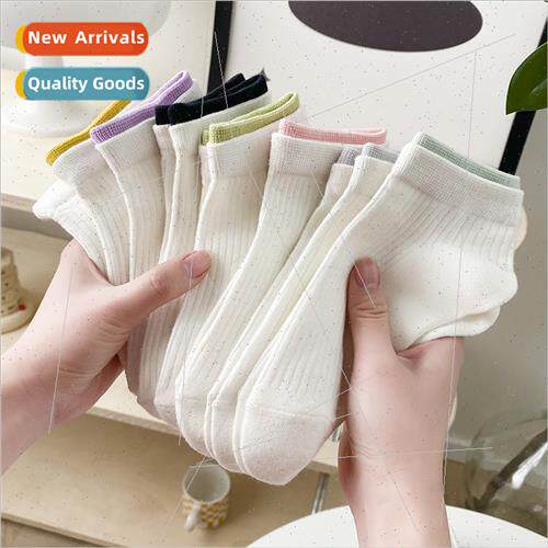Double mouth socks womens short socks spring and autumn ins