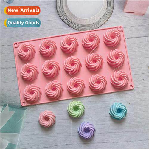 15-link Spiral Cake Mould 66 licone Mold Cake Ice Cream Pudd