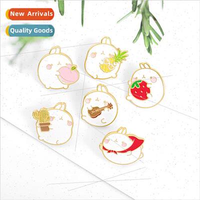 Jewellery cartoon pineapple rabb brooch Cute playing guar ra