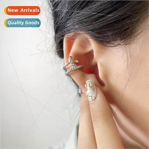 Drilling wheat earrings ear clip Europe exquise moving ear b