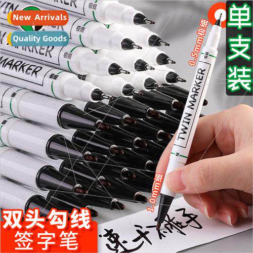 Double-ended marker single pack black outlining pen does not