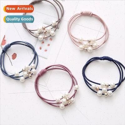 Korea simple multi-layer hair circle pearl headbKorea headdr