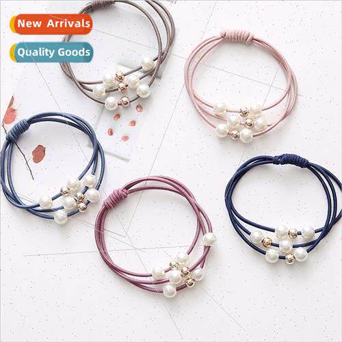 Korea simple multi-layer hair circle pearl headbKorea headdr