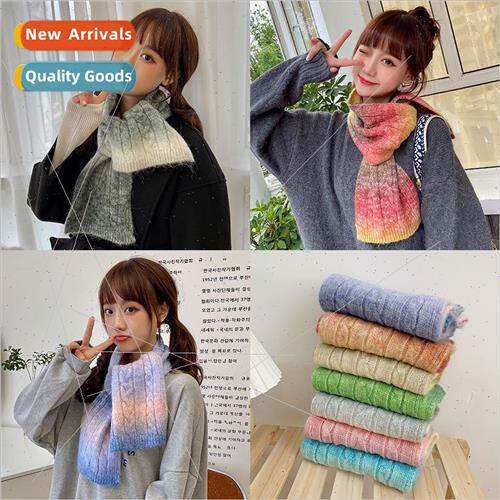 Knted scarf female Korea new twist winter female dream tie-d