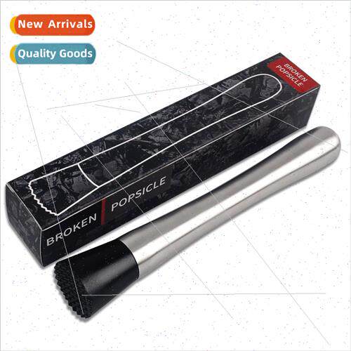 Stainless Steel Bartending Stick Cocktail Ice Crushers Lemon