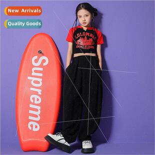 New Girls Korea Costume Jazz Child Dance jazz navel Female
