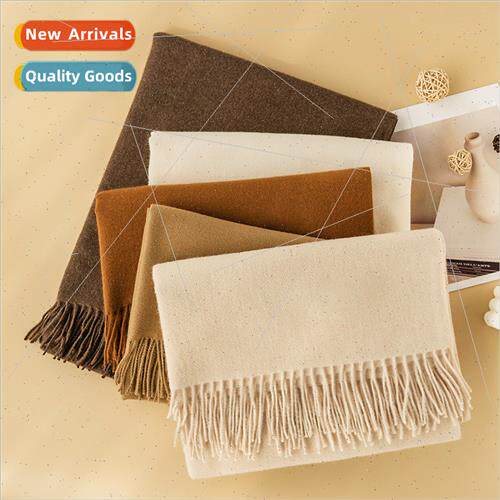 2023 new fall winter solid color Merad scarf Japan Korea swe