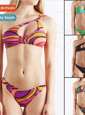 New Womens Spl Bikini Swimsu One Shoulder Europe Sexy Backle