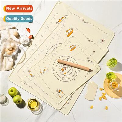 Cartoon Orange Cat licone Kneading Mat Rolling Mat Set 3 Thi