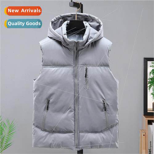 Winter new printed logo advertising vest men casual jacket d