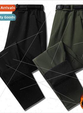 Autumn new men sports outdoor padded rushing pants lamb wool