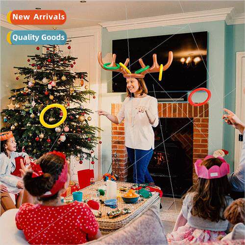 New Inflatable Antler Headdress Christmas Headwear Hat Throw