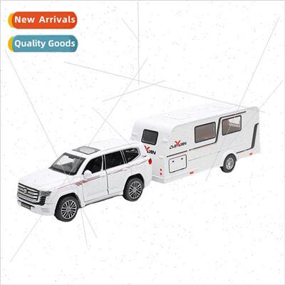 1 32 Landcruiser trailer car simulation alloy car model soun