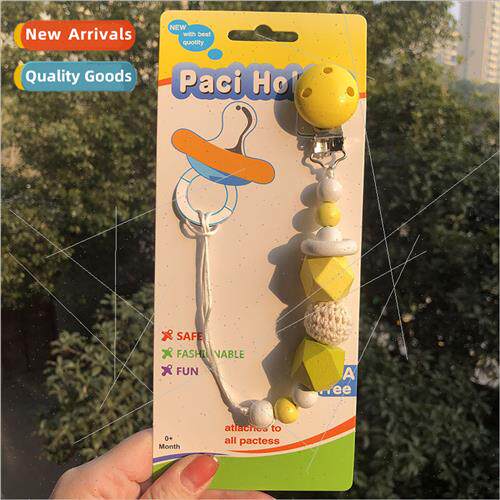 INS Wool Ball Pacifier Chain Teether Anti Drop Chain