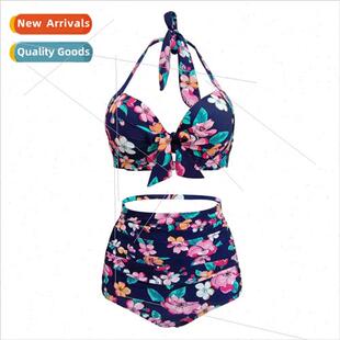 Gathering Bikini Swimwear Plus Europe Waist Retro High