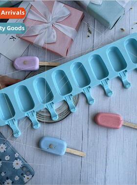 8-nk Oval 480 Ice Cream licone Molds Dessert Popsicle Ice Cr