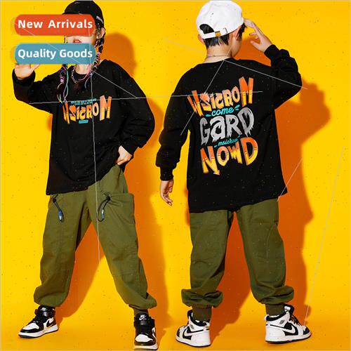 Boys hip-hop tide clothing children set dance su spring and