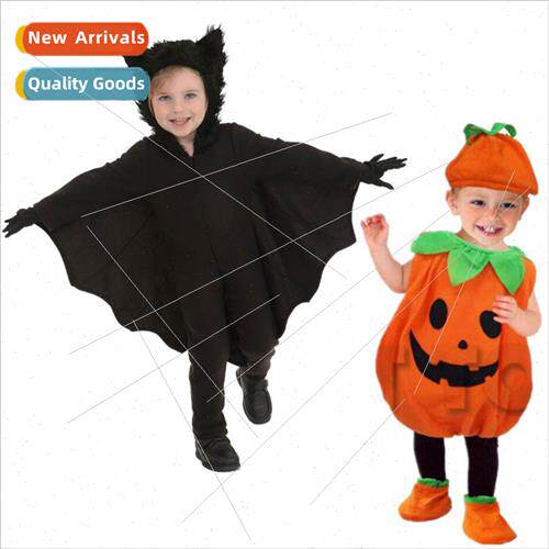 Childrens Halloween clothes cute pumpkin baby costume COSPLA