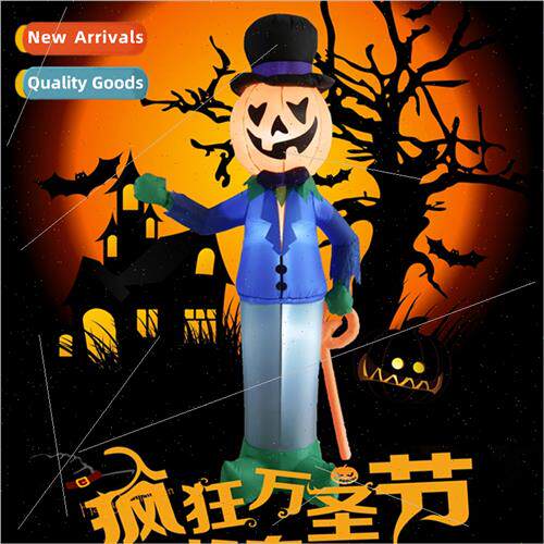 Halloween decoration props pumpkin head scarecrow inflatable