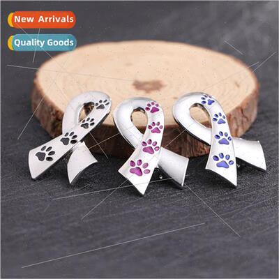 Europe Uned States fashion creative silk scarf dog paw alloy