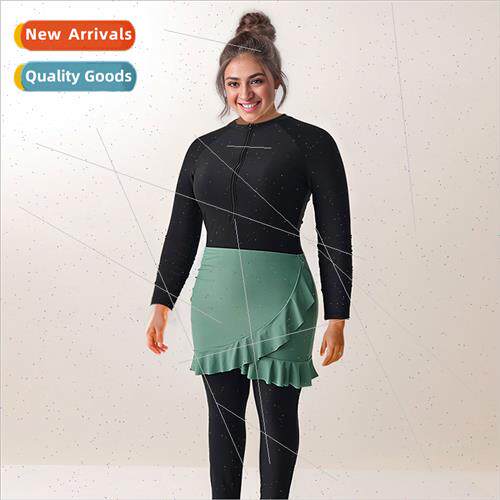 2023 New Three Piece Swimsu Europe Fashion Solid Color Spl S