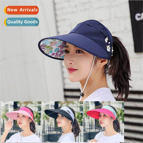 M-2 hollow top hat female summer versatile sunscreen sunshad