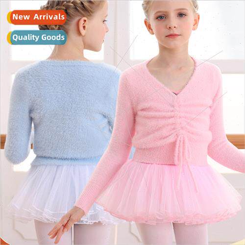 Childrens dance sweater girls fall and winter jacket mink sw