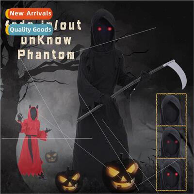 Halloween Kids Costumes Black Grim Reaper Red Devil cosplay