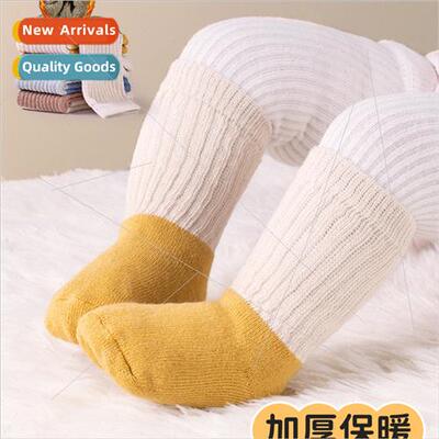 Baby socks fall and winter terry thickened baby newborn cott