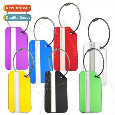 Aluminum alloy boarding pass baggage tag business travel han