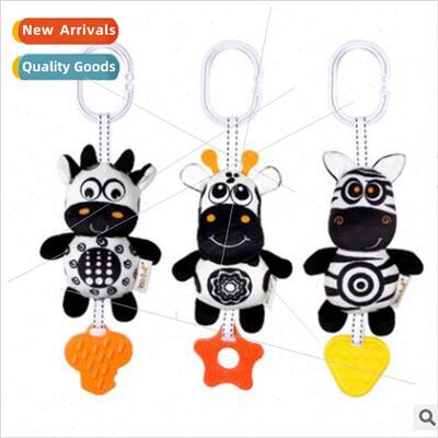 Baby car hanging toys 0-1 years old black whe animal teether
