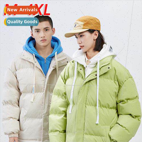 Winter cotton jacket men thickened hooded fake twoPCS cotton