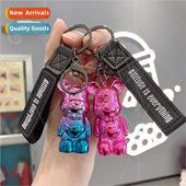 doll key pendant bear car cute creative Violent chain