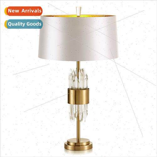 mple modern crystal table lamp designer living room study ho