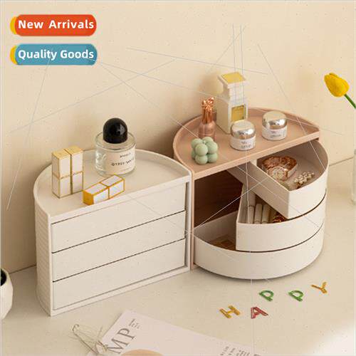 Ins wind desktop bedroom rotary organizer half round comb be