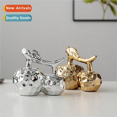 ght luxury creative ceramic apple ornament simple senior liv
