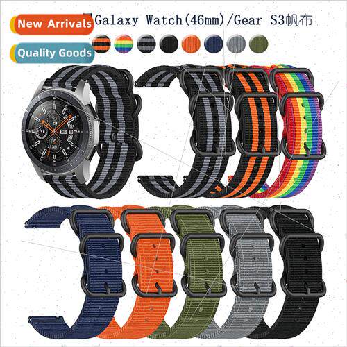 适用Samsung Galaxy Watch Watch 3 Canvas WristbNylon Strap