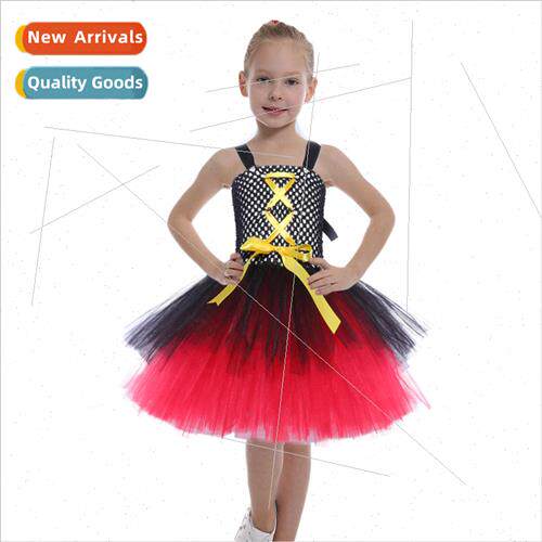Halloween Girls Dress Europe Children Pirate Role Play Skirt
