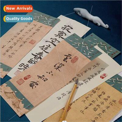 Ladies drawing microblasted batik letterhead rice paper hand