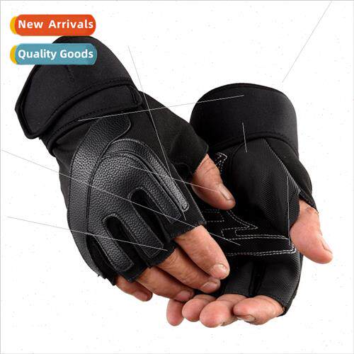 Fness gloves half finger male weightlifting hguard dumbbell