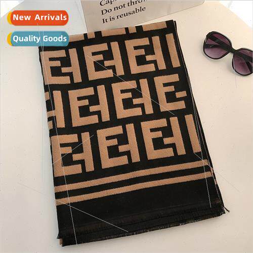 Autumn winter new letters imation cashmere scarf female Kore