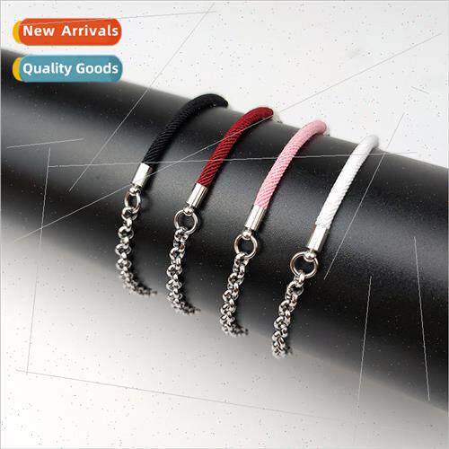 mple stainless steel chain Milan rope couple bracelet men wo