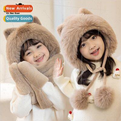 2126 winter men women children hats scarf gloves all-in-one