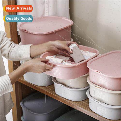 Underwear storage box set three plastic thickened storage ba