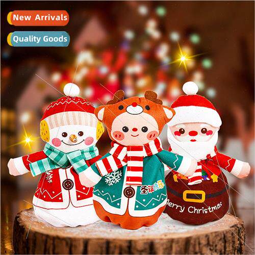 New Christmas Cartoon Velvet Drawstring Apple Bags Adult Chi