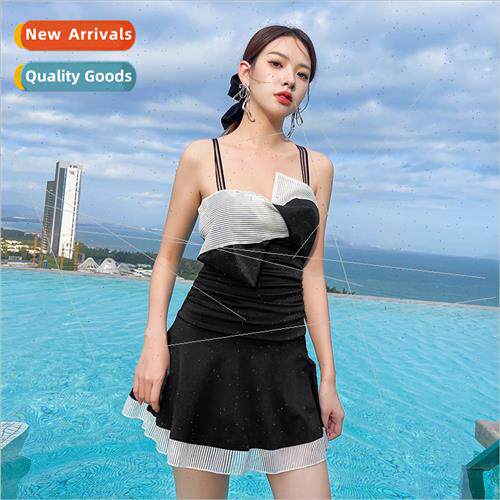 Swimsu Women One-piece Soft Cup Swimsu Slim Cover Belly Kore