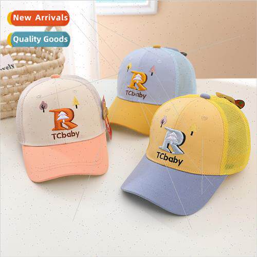 Children summer hat mesh baseball cap cute baby boys girls s