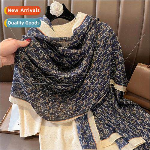 Korea fall winter horseshoe chain cotton linen hfeel warm sc