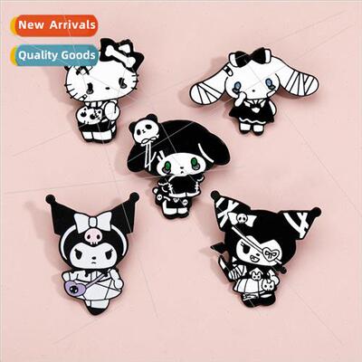 dark Sanrio Halloween creative metal badges cute Kulo rice j