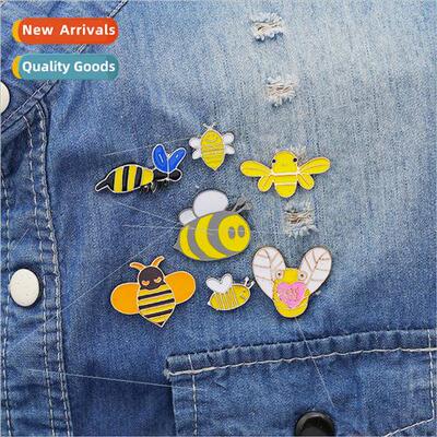 creative new cartoon animal bee brooch funny watermelon sunf